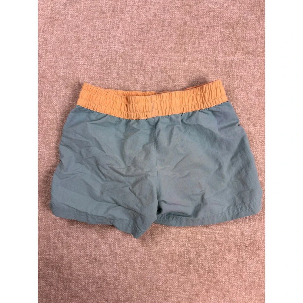 Patagonia Kids Baggies Shorts Blue Peach Recycled Nylon Size L Large 4017